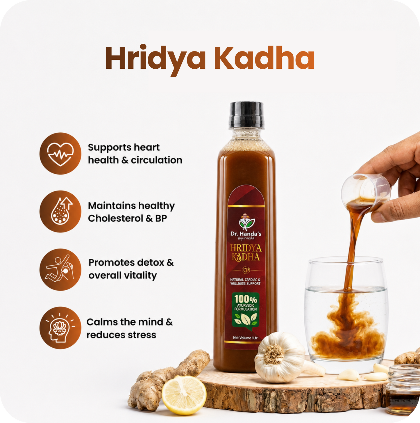 Dr. Handa's Hridya Kadha — Ayurvedic Heart Health & Blood Circulation Support Kadha